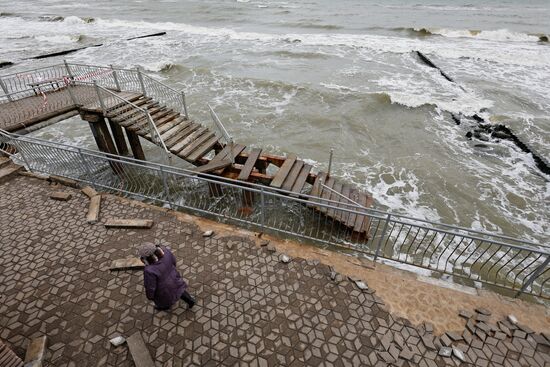 Последствия циклона "Надя" в Калининградской области
