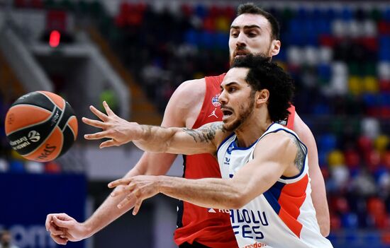 Баскетбол. Евролига. Матч ЦСКА - "Анадолу Эфес"