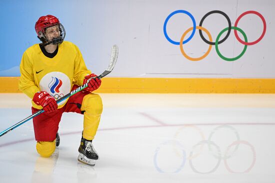 Олимпиада-2022. Хоккей. Женщины. Тренировка сборной ОКР