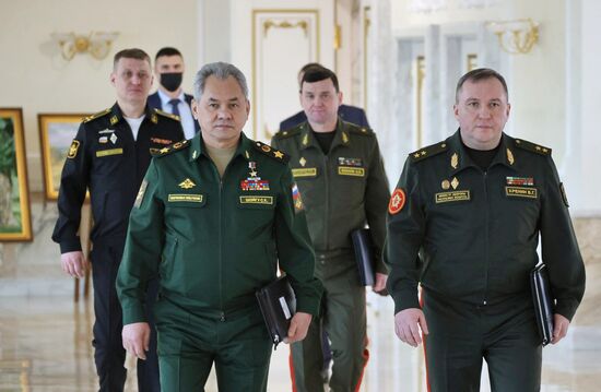 Поездка министра обороны РФ С. Шойгу в Белоруссию