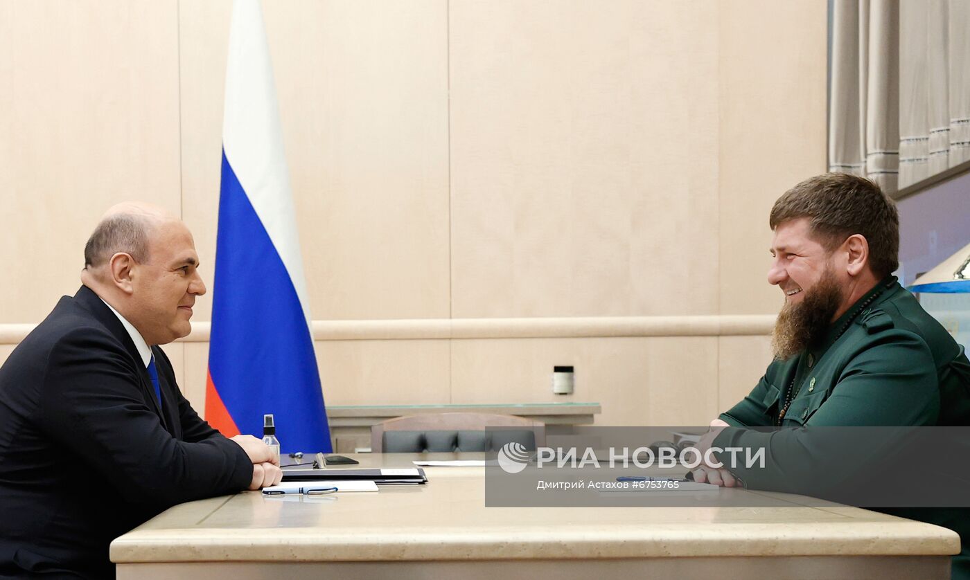 Премьер-министр РФ М. Мишустин встретился с главой Чечни Р. Кадыровым 