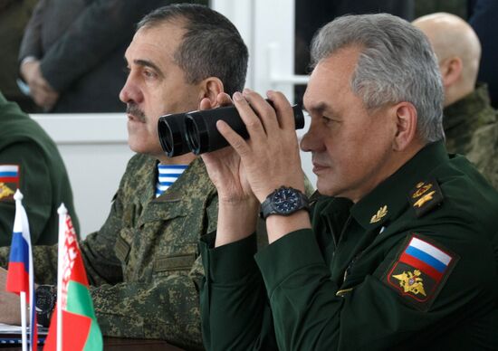 Поездка министра обороны РФ С. Шойгу в Белоруссию