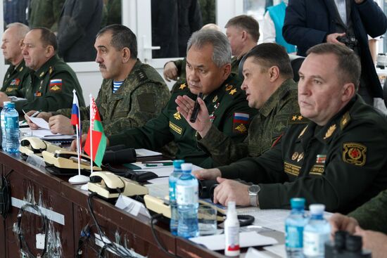 Поездка министра обороны РФ С. Шойгу в Белоруссию