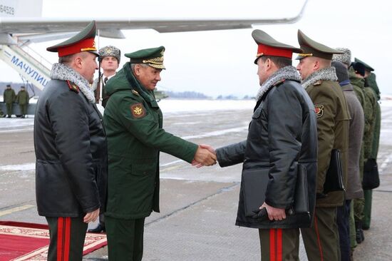 Поездка министра обороны РФ С. Шойгу в Белоруссию