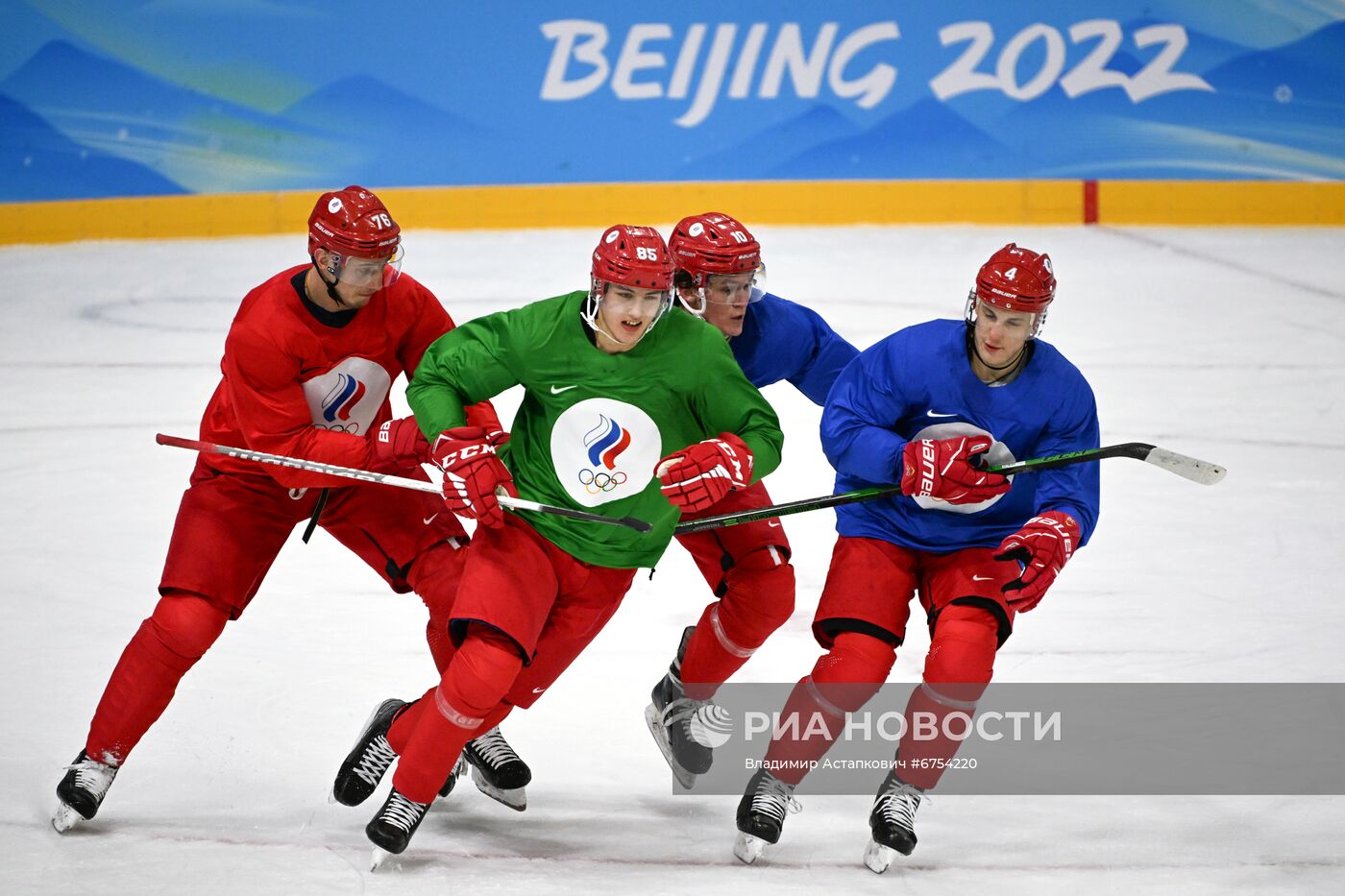Олимпиада-2022. Хоккей. Мужчины. Тренировка сборной ОКР