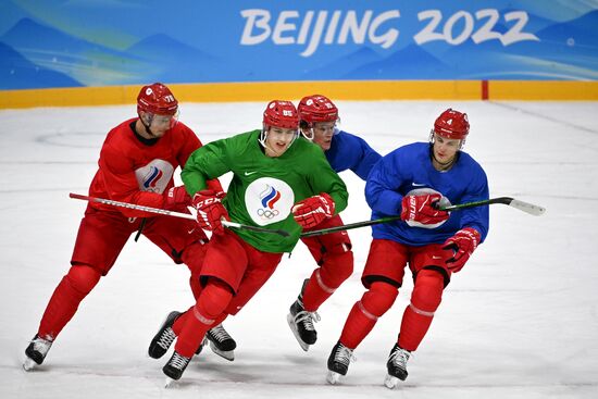 Олимпиада-2022. Хоккей. Мужчины. Тренировка сборной ОКР