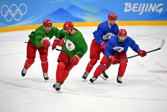 Олимпиада-2022. Хоккей. Мужчины. Тренировка сборной ОКР