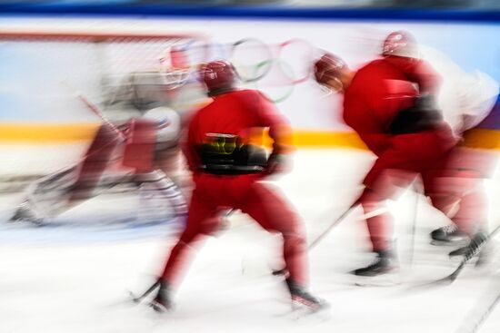 Олимпиада-2022. Хоккей. Мужчины. Тренировка сборной ОКР