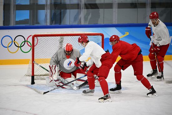 Олимпиада-2022. Хоккей. Мужчины. Тренировка сборной ОКР