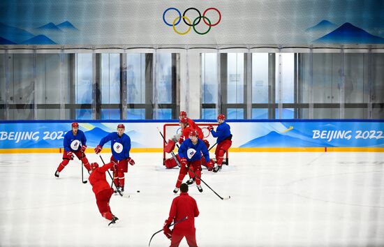 Олимпиада-2022. Хоккей. Мужчины. Тренировка сборной ОКР