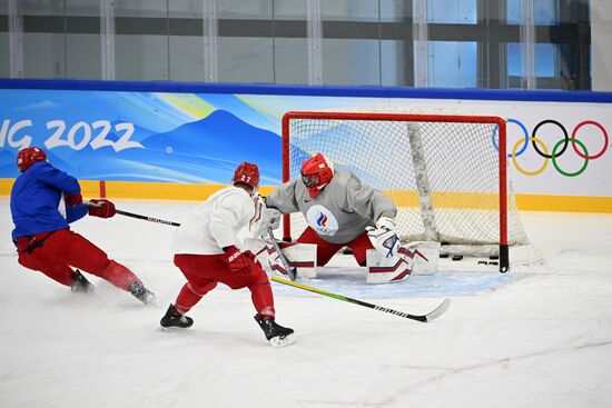 Олимпиада-2022. Хоккей. Мужчины. Тренировка сборной ОКР