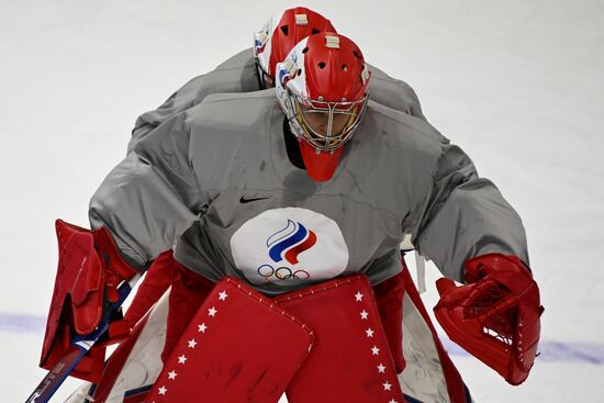 Олимпиада-2022. Хоккей. Мужчины. Тренировка сборной ОКР