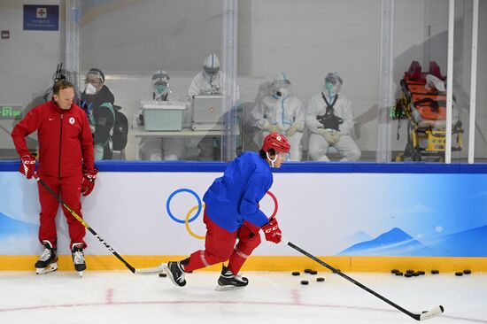 Олимпиада-2022. Хоккей. Мужчины. Тренировка сборной ОКР