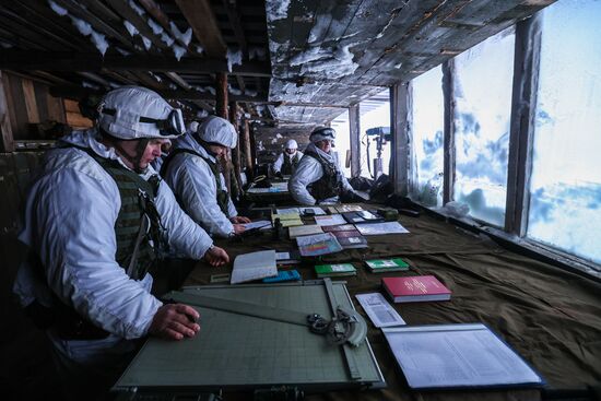 Учения морских пехотинцев Северного флота