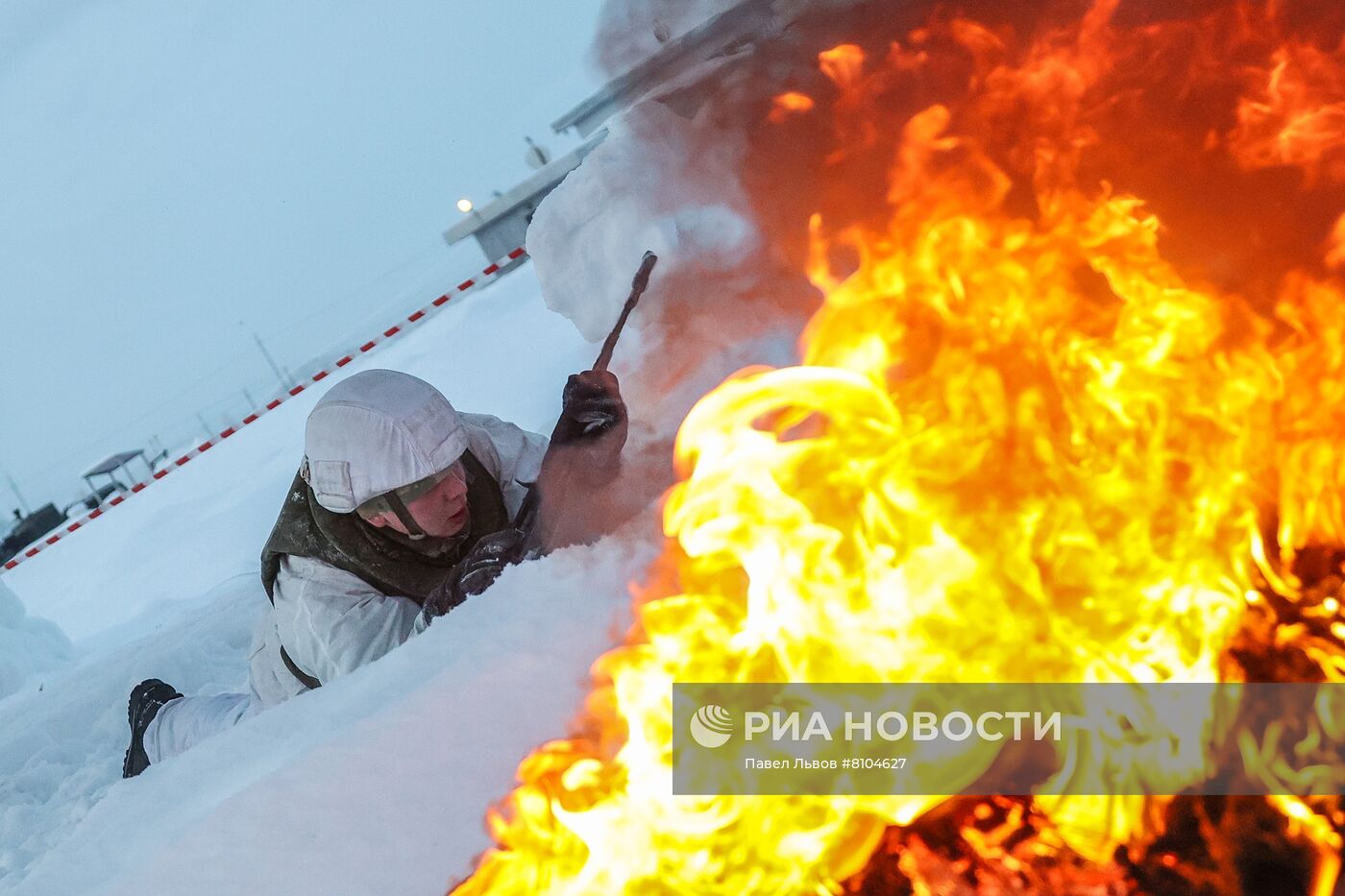 Учения морских пехотинцев Северного флота