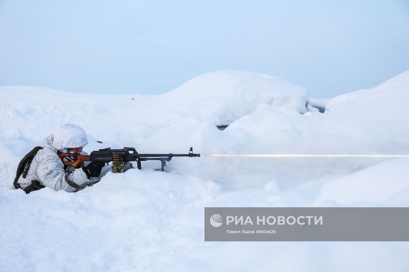 Учения морских пехотинцев Северного флота