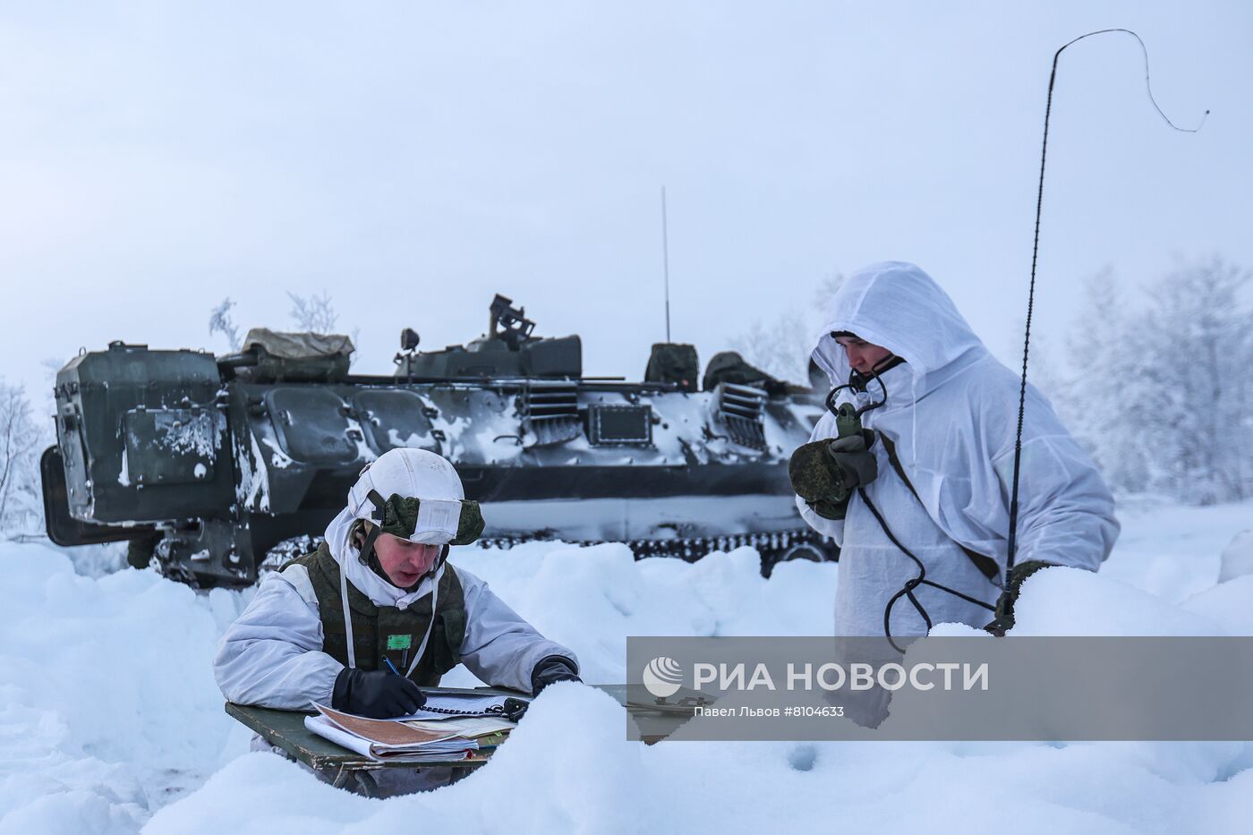 Учения морских пехотинцев Северного флота