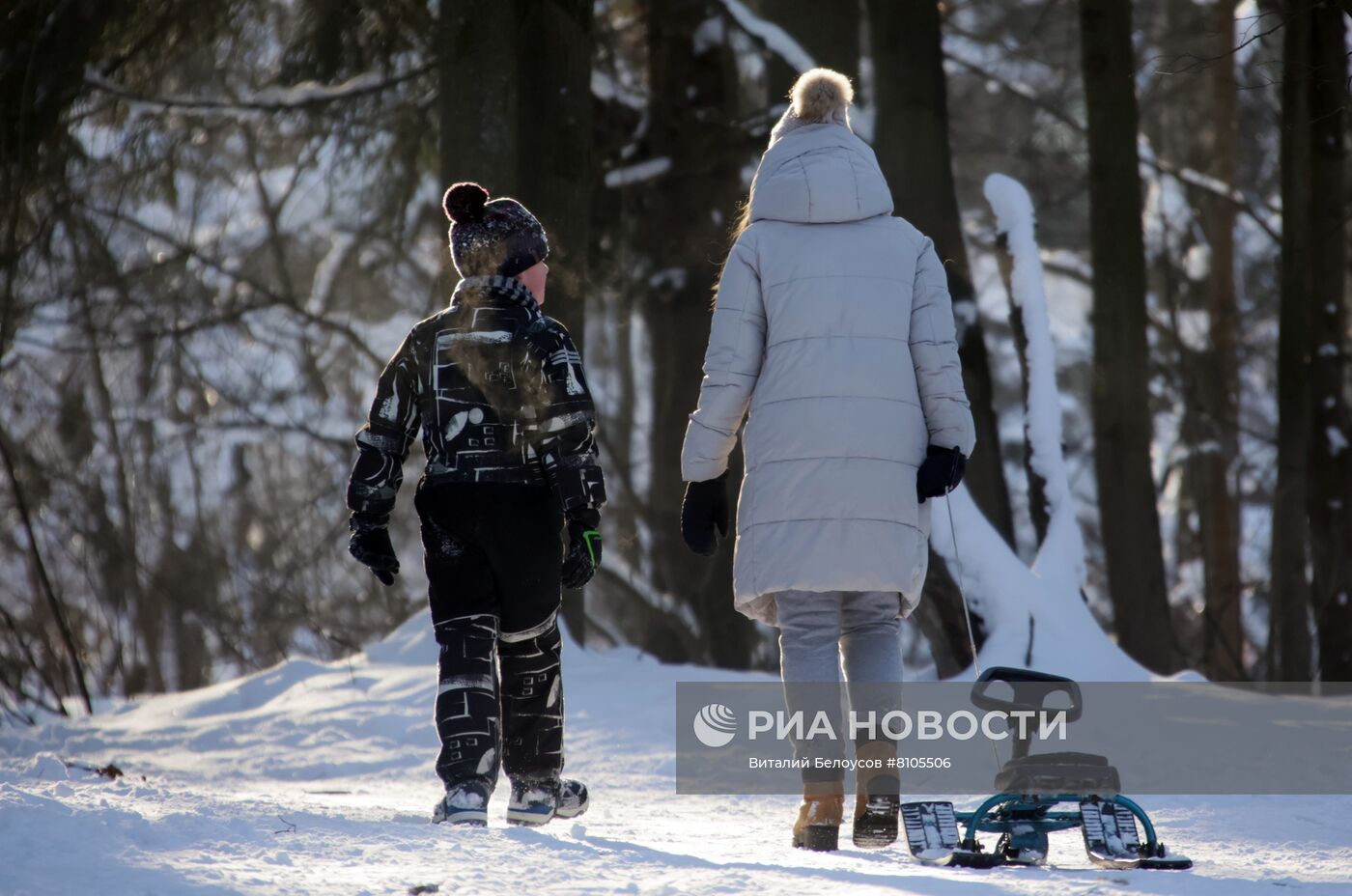 Катание на лыжах в Москве