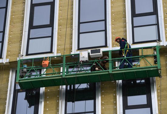 Строительство Деревни Универсиады-2023 в Екатеринбурге