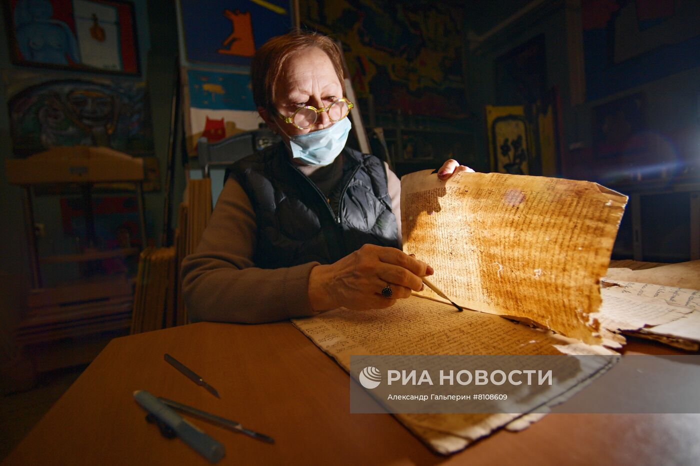 Работа Центра реставрации библиотечных фондов в Санкт-Петербурге