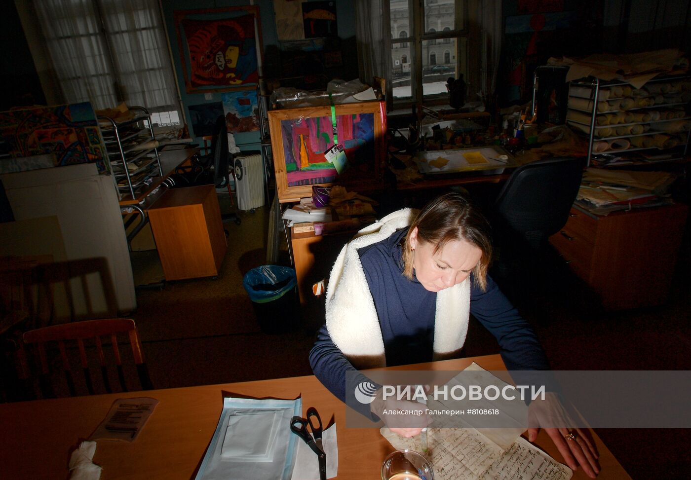 Работа Центра реставрации библиотечных фондов в Санкт-Петербурге