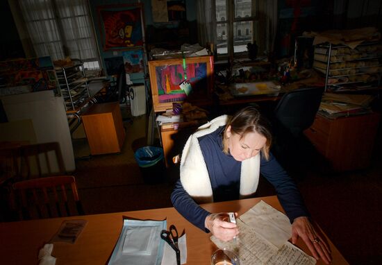 Работа Центра реставрации библиотечных фондов в Санкт-Петербурге