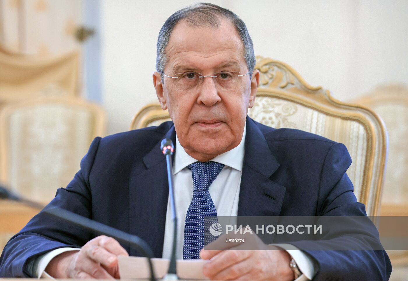 Встреча глав МИД РФ и Великобритании С. Лаврова и Э. Трасс