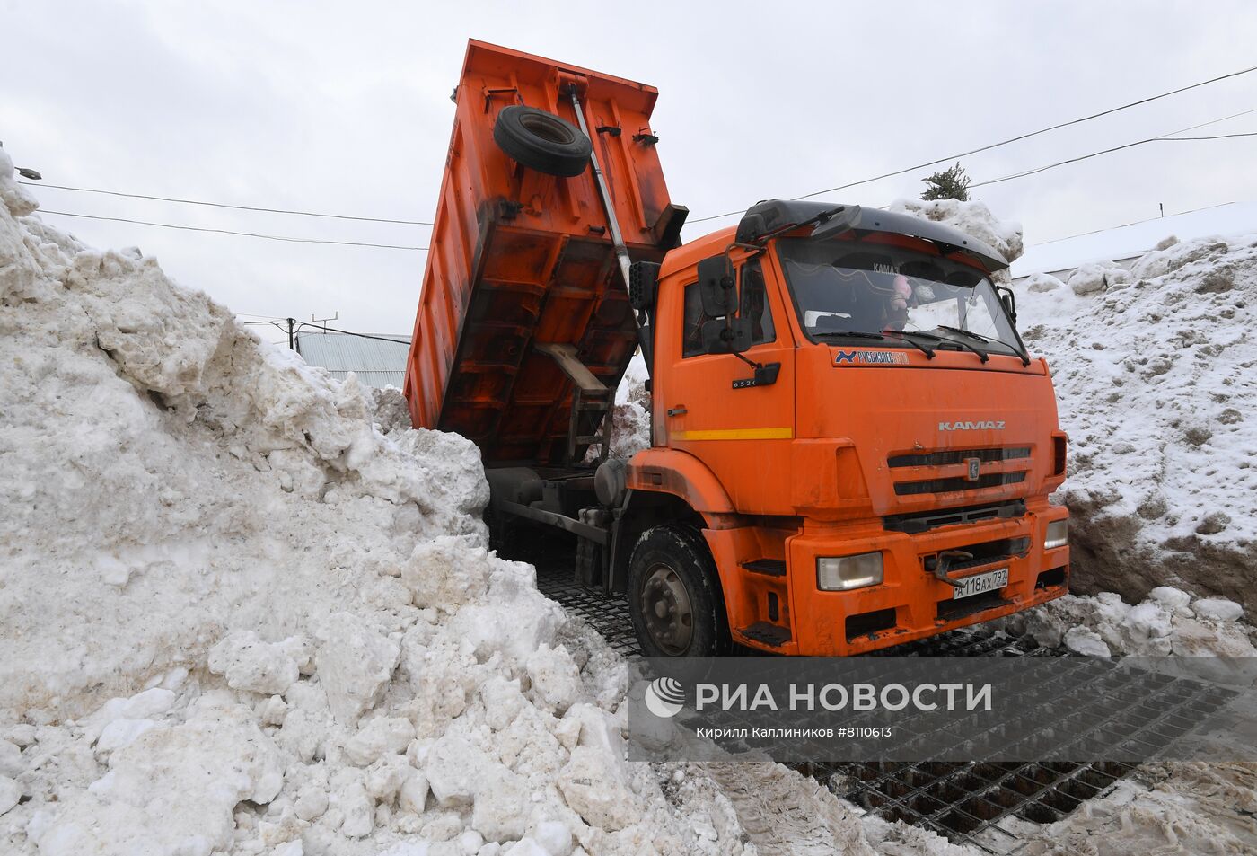 Работа снегоплавильного пункта 