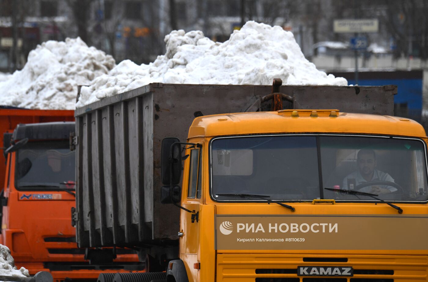 Работа снегоплавильного пункта 