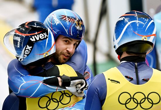 Олимпиада-2022. Санный спорт. Командная эстафета