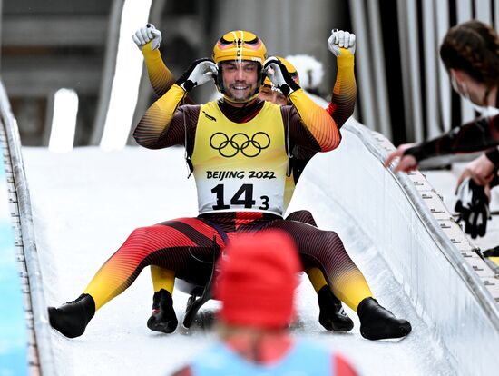 Олимпиада-2022. Санный спорт. Командная эстафета