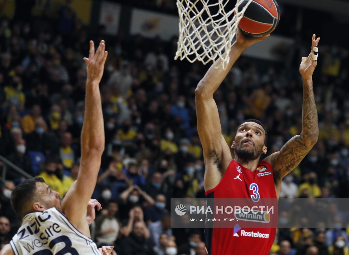 Баскетбол. Евролига. Матч "Маккаби" - ЦСКА