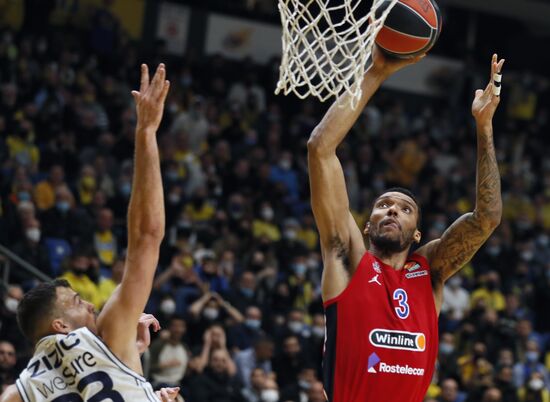 Баскетбол. Евролига. Матч "Маккаби" - ЦСКА