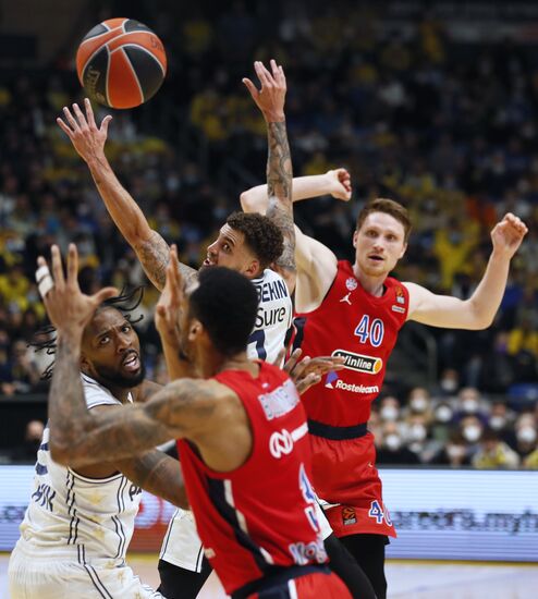 Баскетбол. Евролига. Матч "Маккаби" - ЦСКА