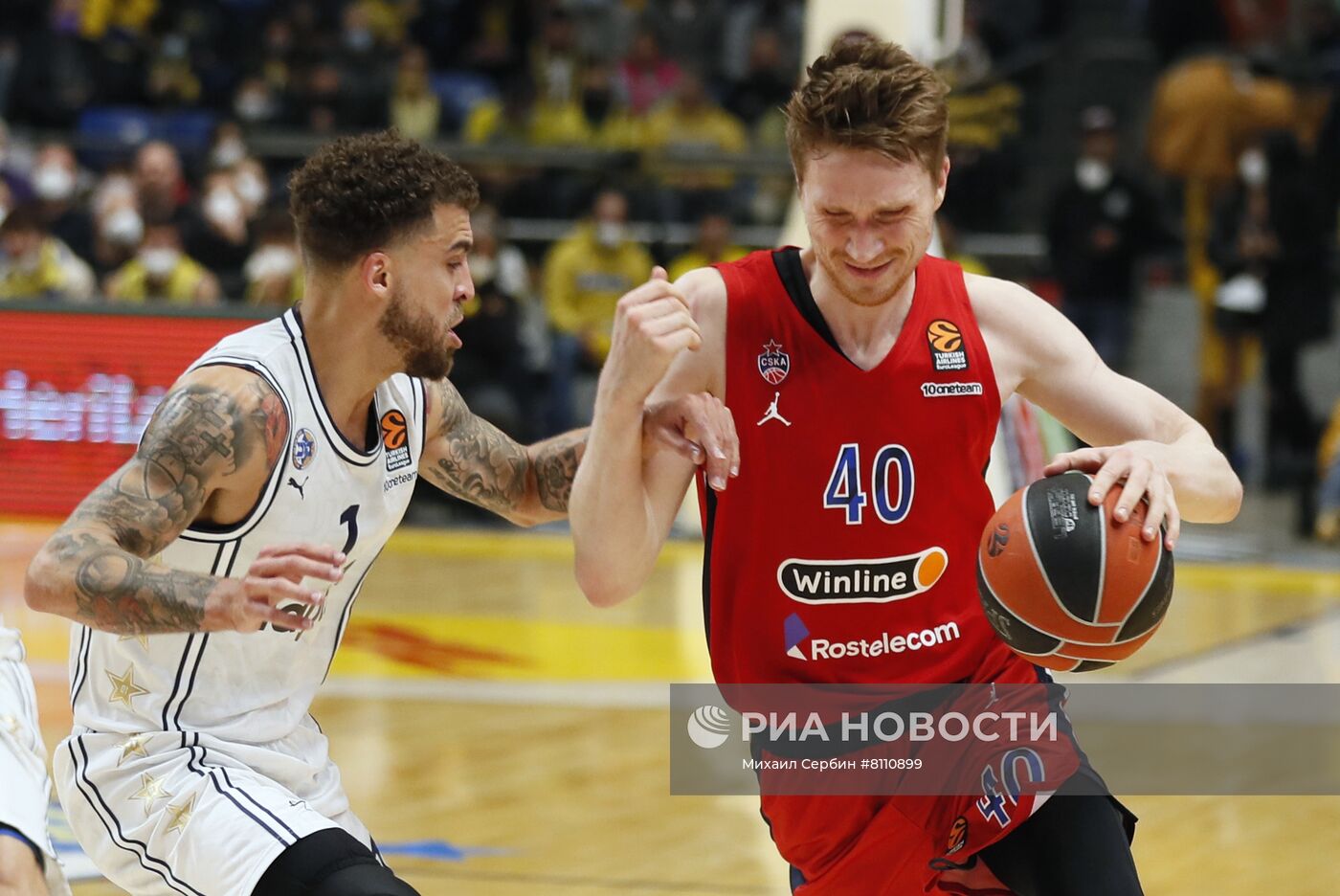 Баскетбол. Евролига. Матч "Маккаби" - ЦСКА