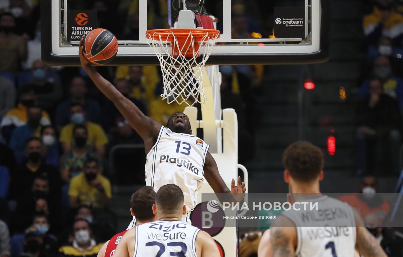 Баскетбол. Евролига. Матч "Маккаби" - ЦСКА
