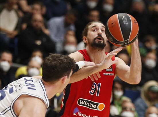 Баскетбол. Евролига. Матч "Маккаби" - ЦСКА