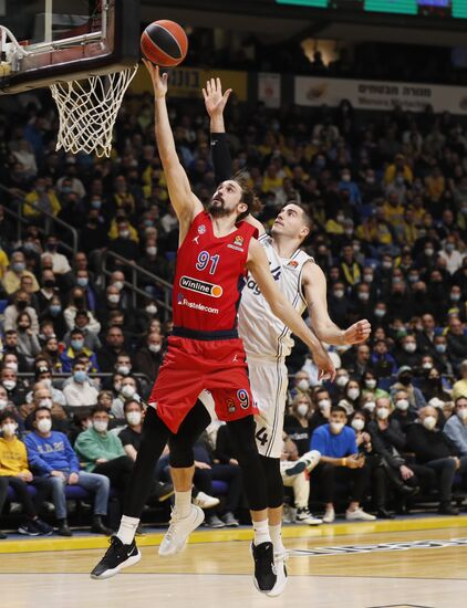 Баскетбол. Евролига. Матч "Маккаби" - ЦСКА