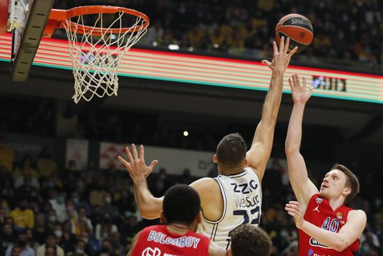 Баскетбол. Евролига. Матч "Маккаби" - ЦСКА