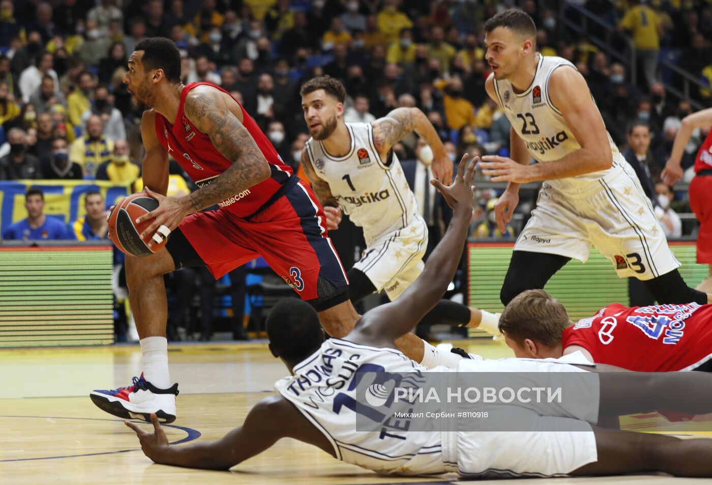 Баскетбол. Евролига. Матч "Маккаби" - ЦСКА