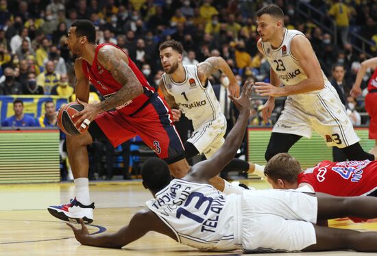 Баскетбол. Евролига. Матч "Маккаби" - ЦСКА