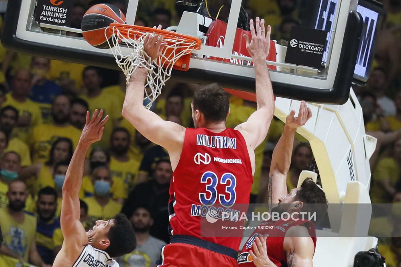 Баскетбол. Евролига. Матч "Маккаби" - ЦСКА