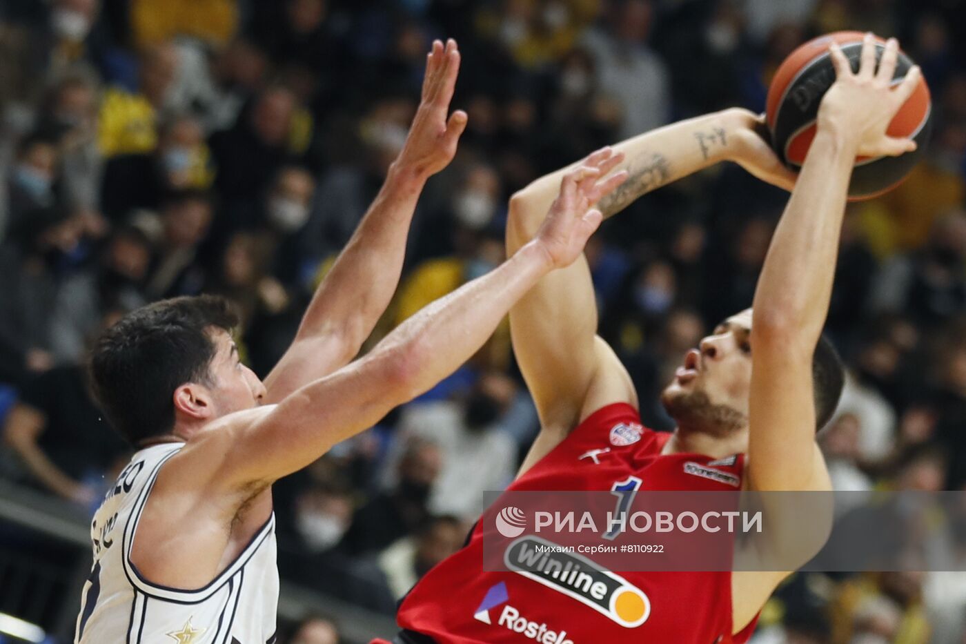 Баскетбол. Евролига. Матч "Маккаби" - ЦСКА