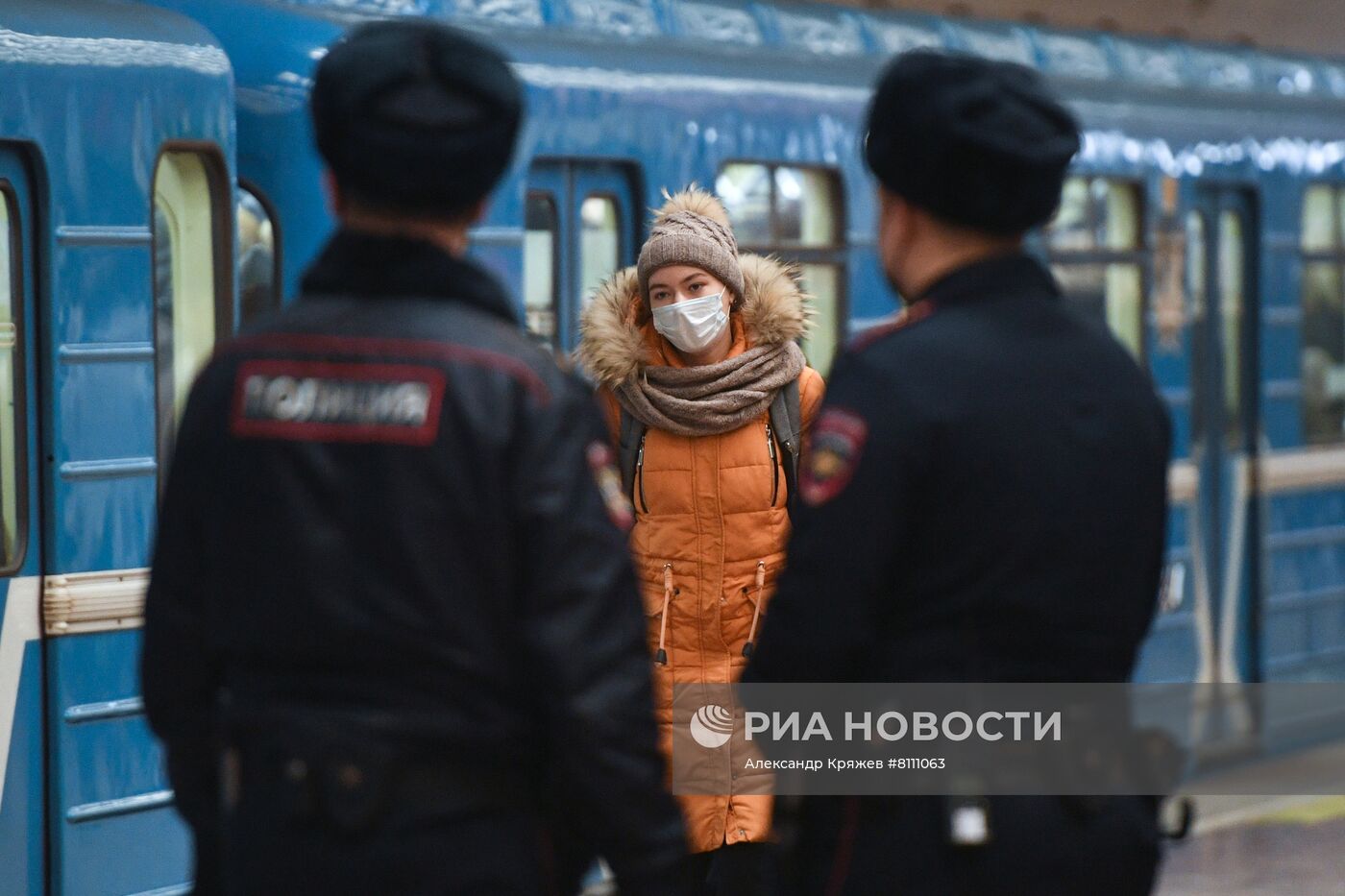 Рейд по соблюдению масочного режима в метро Новосибирска