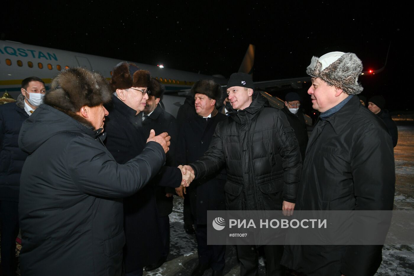 Прибытие президента Казахстана К. Токаева в Татарстан