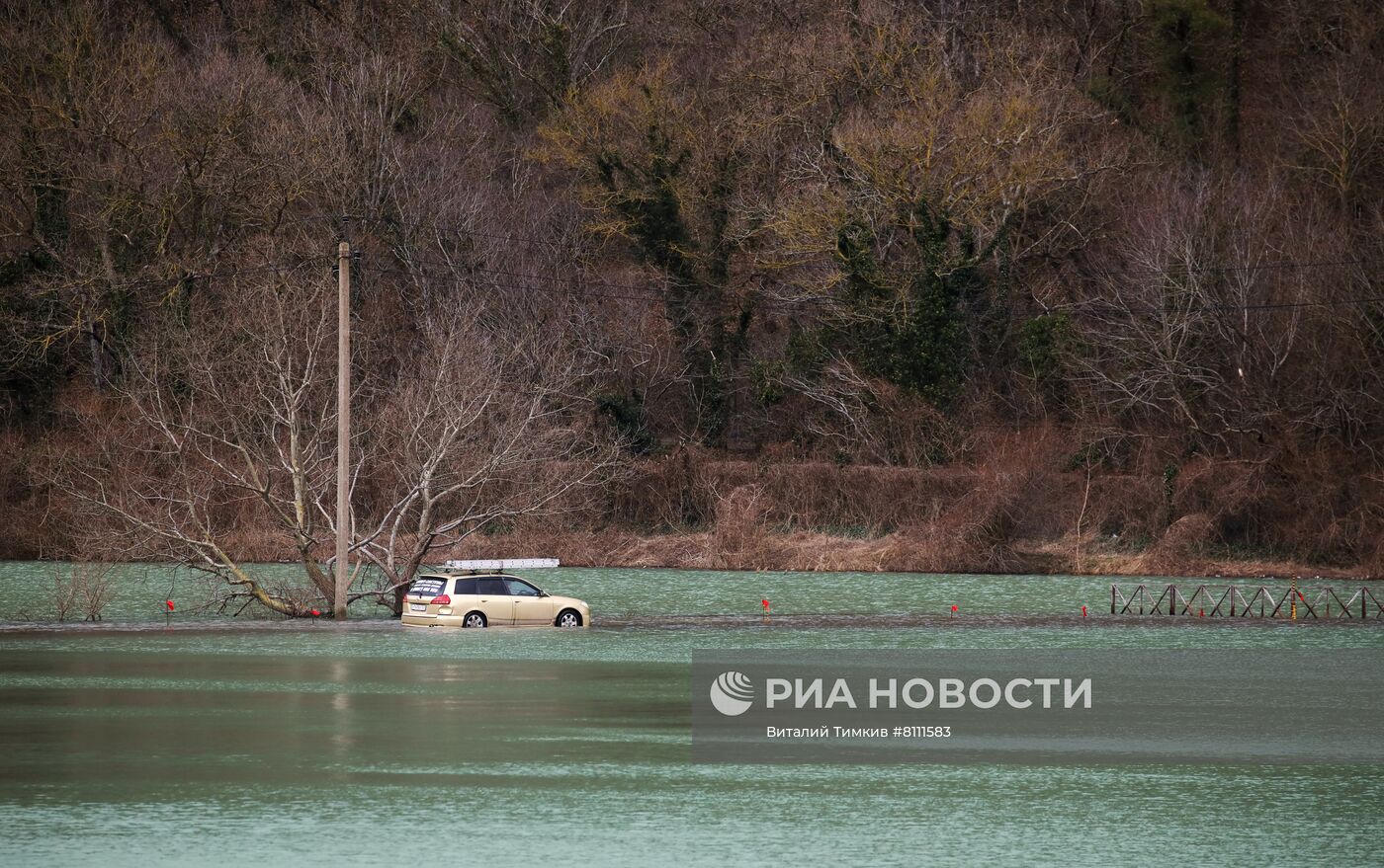 Затопления в районе курорта Абрау-Дюрсо