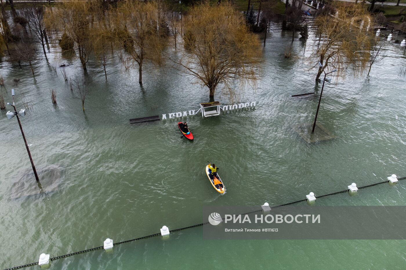 Затопления в районе курорта Абрау-Дюрсо