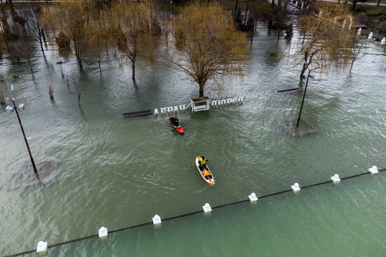 Затопления в районе курорта Абрау-Дюрсо