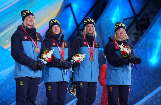 Олимпиада-2022. Церемония награждения. Седьмой день