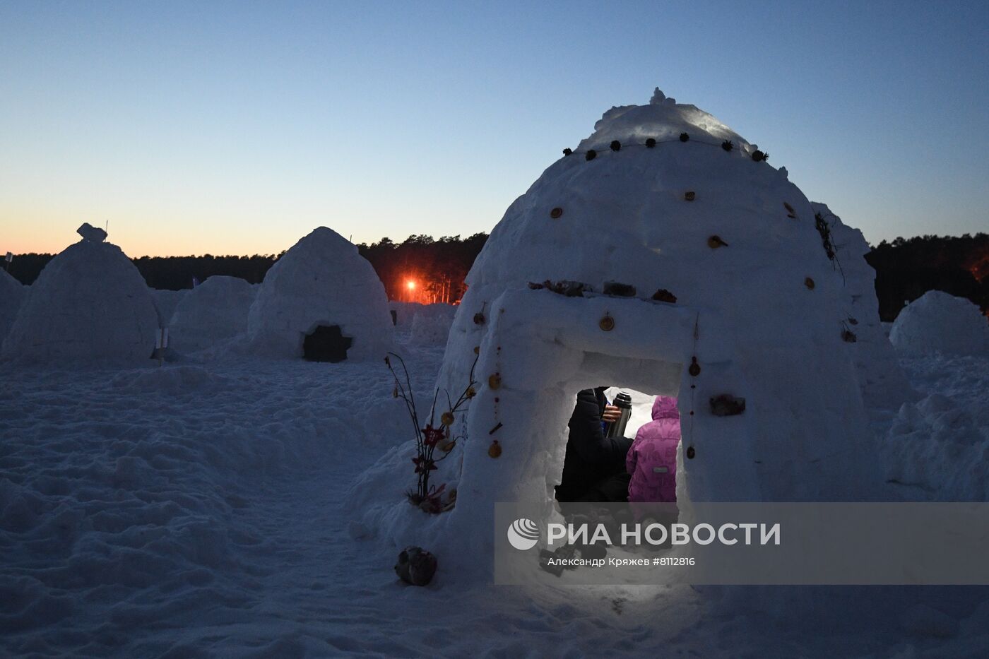 Фестиваль Иглу-2022 "Город эскимосов" в Новосибирске